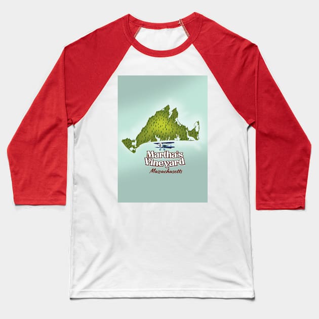 Martha's vineyard Massachusetts Baseball T-Shirt by nickemporium1